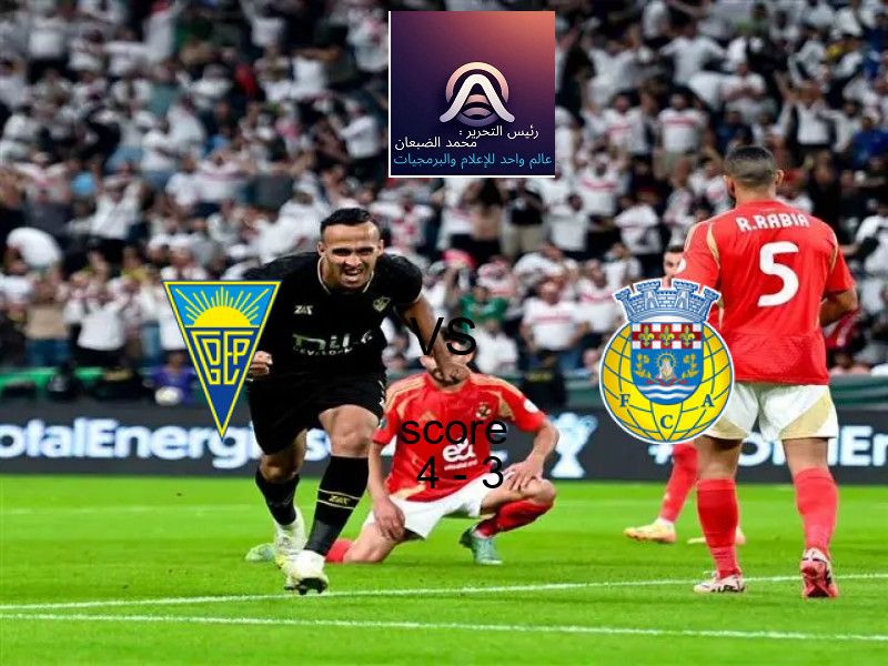 فريق إستوريل برايا يسحق أروكا بنتيجة 4 - 3 في بطولة الدوري البرتغالي.