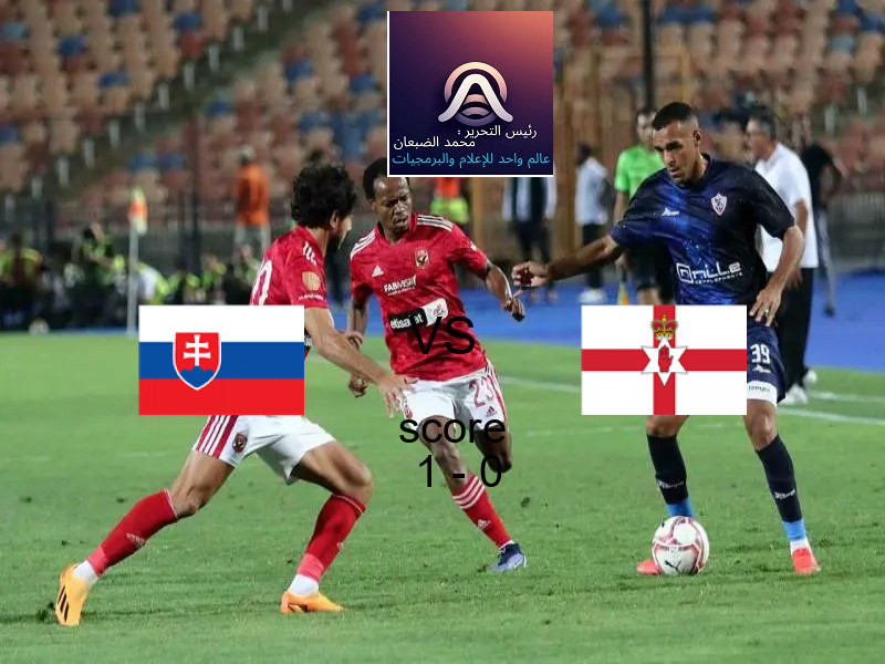 فوز فريق سلوفاكيا على إيرلندا الشمالية بنتيجة 1 - 0 في بطولة تصفيات كأس العالم-أوروبا.