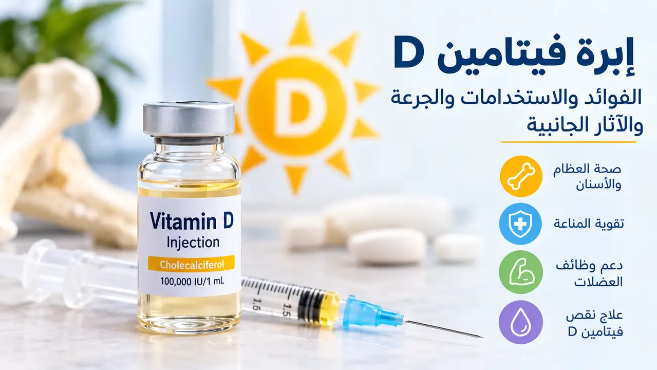 إبرة فيتامين D : الفوائد والاستخدامات والجرعة والآثار الجانبية والسعر 2026
