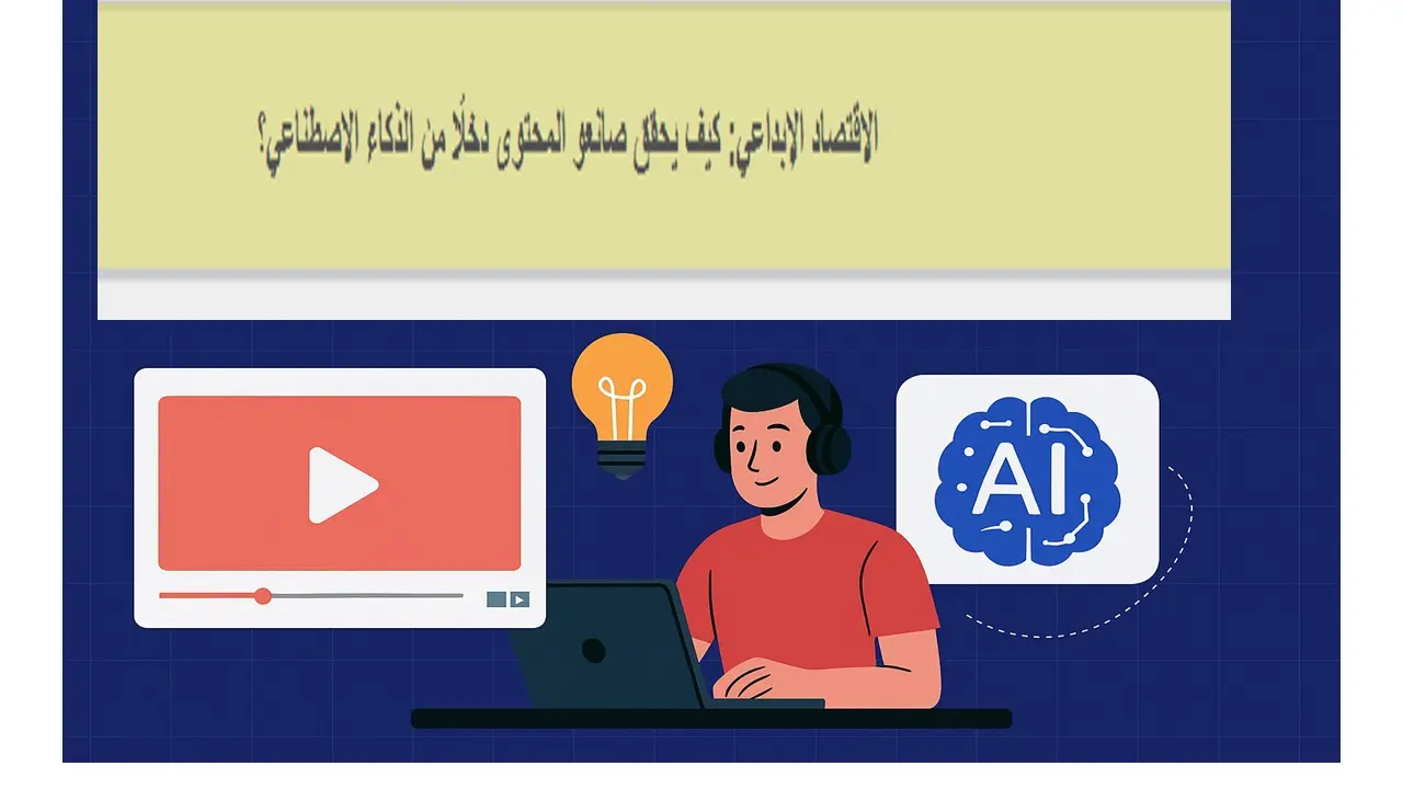  الاقتصاد الإبداعي: كيف يحقق صانعو المحتوى دخلًا من الذكاء الاصطناعي؟